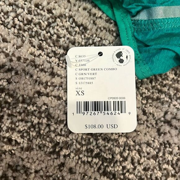 New Free People Great Escape Run Windbreaker Green XS - Picture 5 of 6